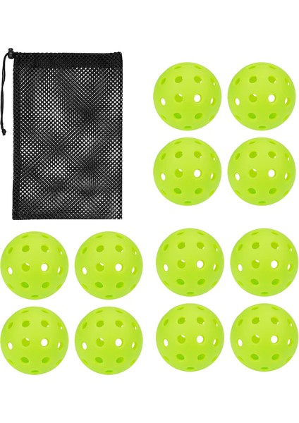 LED Pickleball Topları I I Için Dayanıklı Turşu Topları Açık Havada 12 (Yurt Dışından)