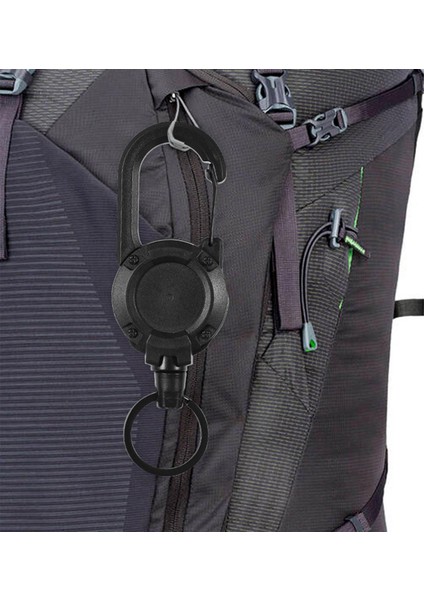 Carabiner Anahtar Halkalar Dış Alet Sırt Çantası Siyah Için Hızlı Toka Anahtar Tutucu Klipsi (Yurt Dışından)