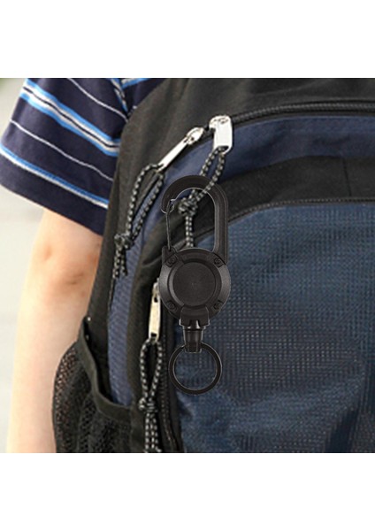 Carabiner Anahtar Halkalar Dış Alet Sırt Çantası Siyah Için Hızlı Toka Anahtar Tutucu Klipsi (Yurt Dışından)