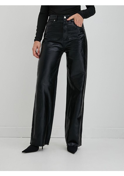 Ronada Wuwei Siyah Parlak Jean