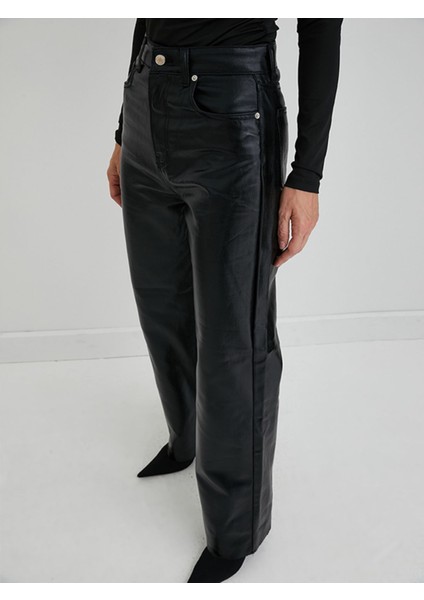 Ronada Wuwei Siyah Parlak Jean fırsatları