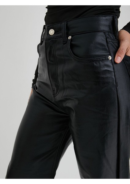 Ronada Wuwei Siyah Parlak Jean indirimleri