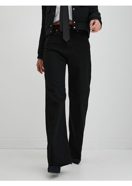 Ronada Wuwei Siyah Wide Leg Jean fiyatları