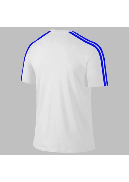 Yeni Seri Büyük Beden Erkek Beyaz Dri-Fit Kumaş Baskısız Günlük Rahat T-Shirt (4xl- 10XL) fiyatları