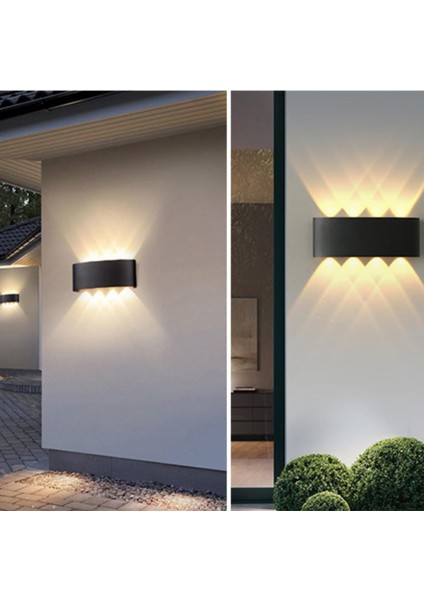 10W Modern Tasarım Dekoratif Aplik 6'LI LED Çift Taraflı Su Ve Toza Karşı Dayanıklı