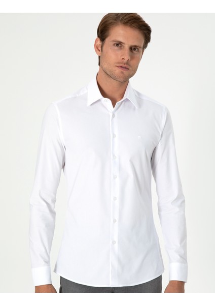 Erkek Beyaz Ex. Slim Fit Uzun Kollu Gömlek 50292264-VR013 modelleri