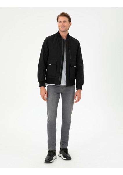 Erkek Siyah Regular Fit Mont 50292856-VR046 fırsatları
