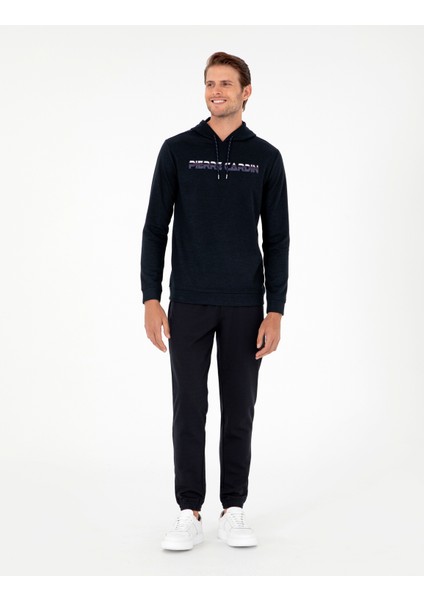 Pierre Cardin Erkek Lacivert Regular Fit Sweatshirt 50290665-Vr033