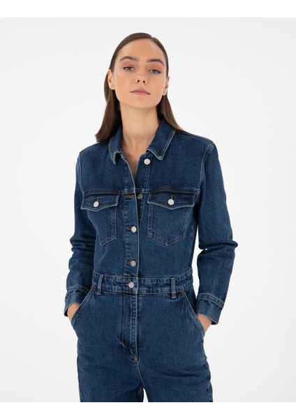 Pierre Cardin Kadın Mavi Jean Tulum 50293814-VR036