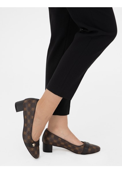 Kadın Kahverengi Topuklu Ayakkabı 50295543-VR029