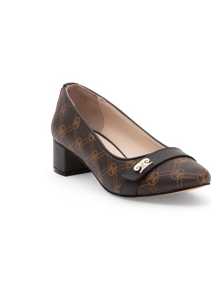 Kadın Kahverengi Topuklu Ayakkabı 50295543-VR029 indirimleri