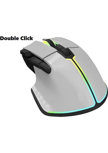 Mr-33 Şarjlı 7d Kablosuz Oyun Faresi 7200DPI 10.000HZ Gri Double Click
