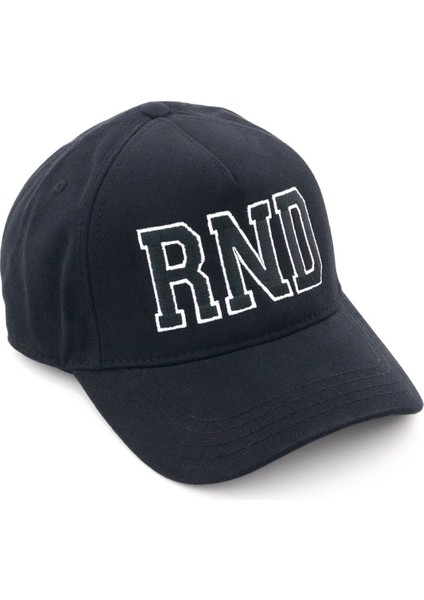 Siyah Rnd Logo Baskılı Şapka