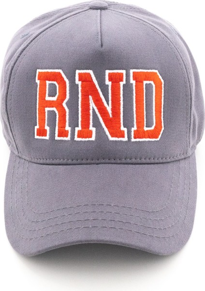 Rnd Logo Baskılı Gri Şapka