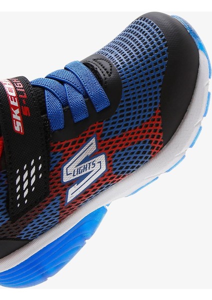 S Lights Sneaker Lastik Ipli Bantlı Işıklı Mavi Erkek Çocuk Ayakkabı