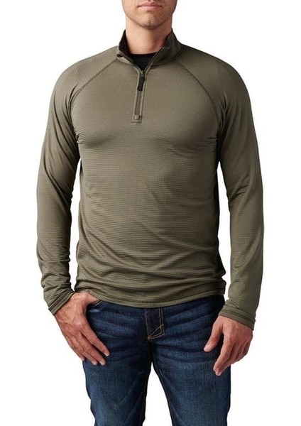 5.11 Stratos 1/4 Kısa Fermuar Sweat Ranger Yesıl