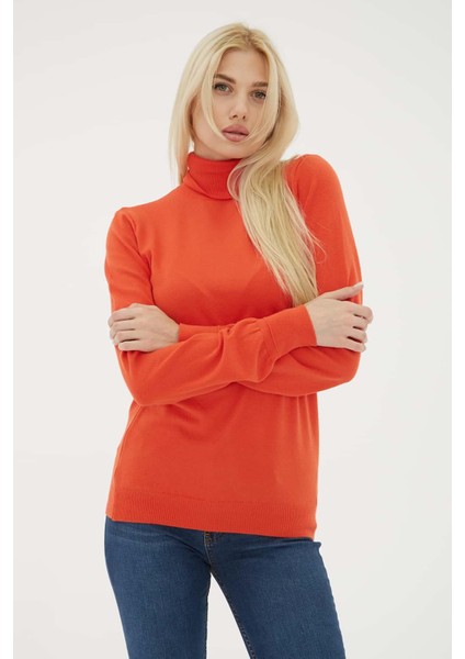 Baıkçı Yaka Kazak Orange fırsatları