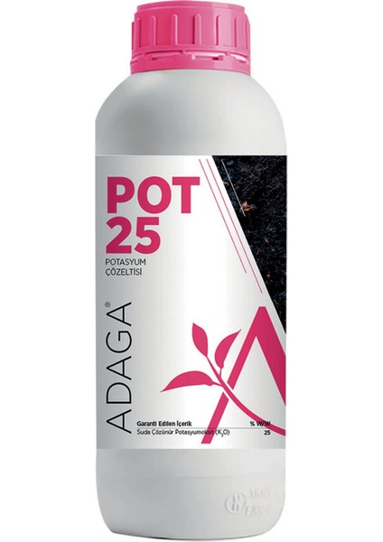 Pot-25 Potasyum Çözeltisi 1 Lt