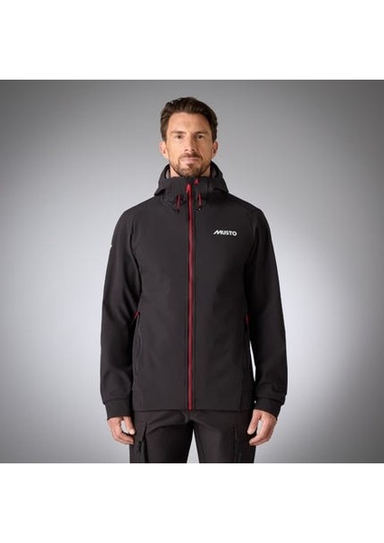 M Lpx Hooded Sshell Mont MUS.82538 Erkek Siyah Teknik Mont modelleri