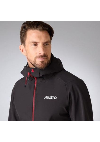 M Lpx Hooded Sshell Mont MUS.82538 Erkek Siyah Teknik Mont fırsatları