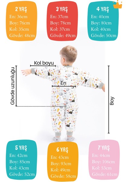 Baby Hola Begisa 2-8 Yaş 2.5 Tog Premium Kalite Kalın Elyaf Dolgulu Çocuk Uyku Tulumu 23504