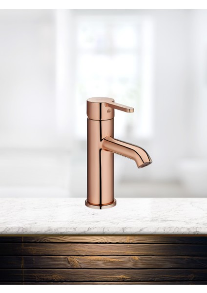 Carelıa Lavabo Bataryası Pvd Rose Gold Renk Cold Start Özellikli