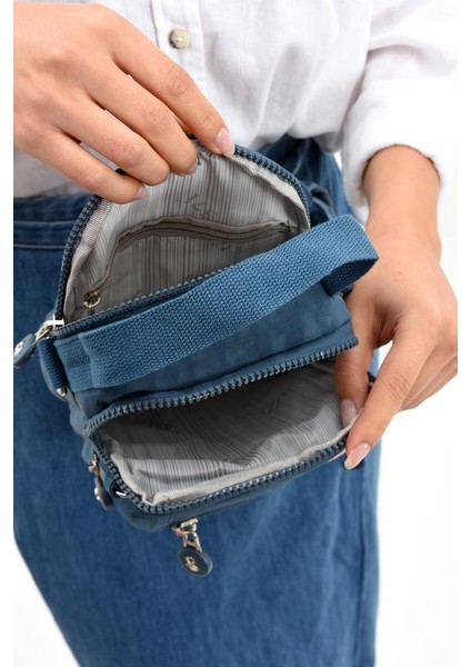 571 Collection Klinkır Kumaş Unisex Postacı Çanta Elde Tutma Çapraz Askılı Omuz Çantası 20*12 cm