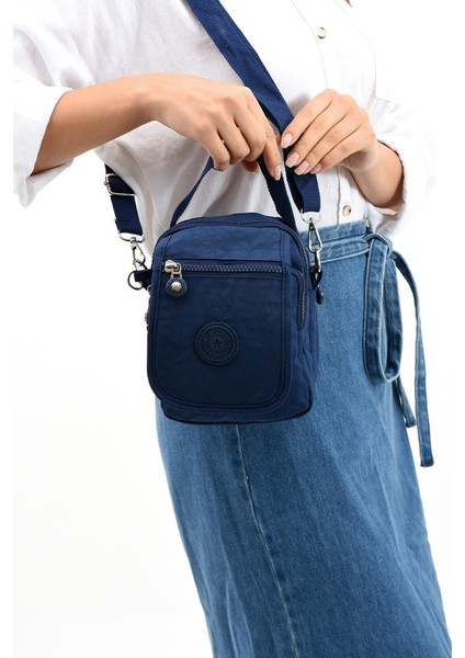 571 Collection Klinkır Kumaş Unisex Postacı Çanta Elde Tutma Çapraz Askılı Omuz Çantası 20*12 cm