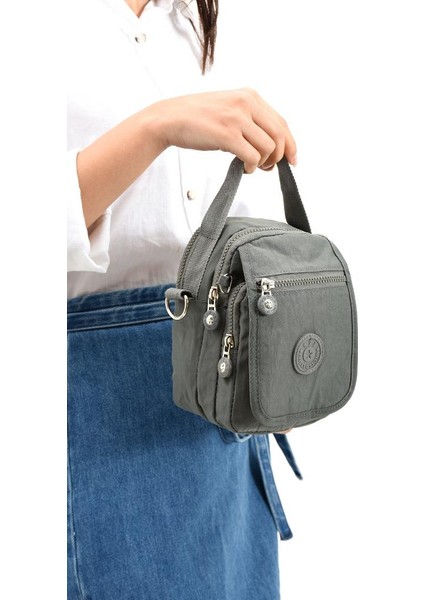 571 Collection Klinkır Kumaş Unisex Postacı Çanta Elde Tutma Çapraz Askılı Omuz Çantası 20*12 cm