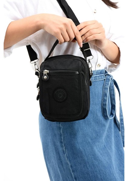 571 Collection Klinkır Kumaş Unisex Postacı Çanta Elde Tutma Çapraz Askılı Omuz Çantası 20*12 cm