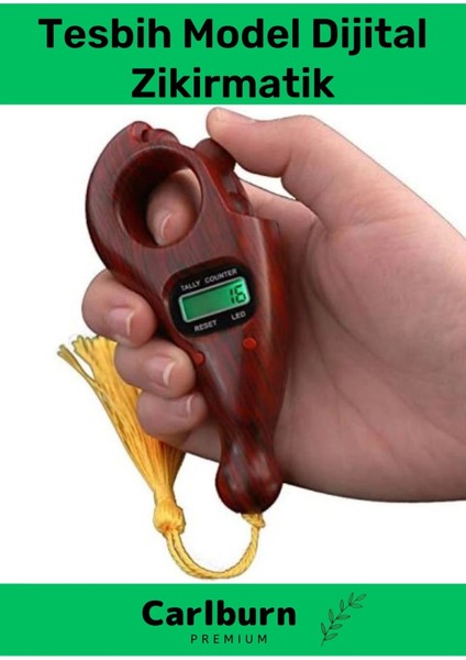 Düğmeli Otomatik Kapanma Tesbih Model Dijital Zikirmatik