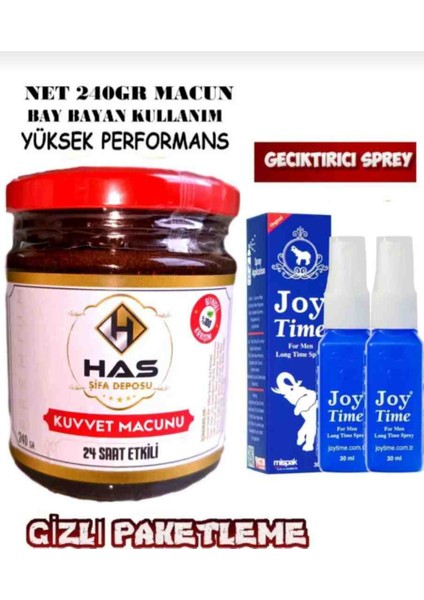 Bitkisel Atom Kuvvet Macunu 240 gr ve Joy Time Sprey 30 ml