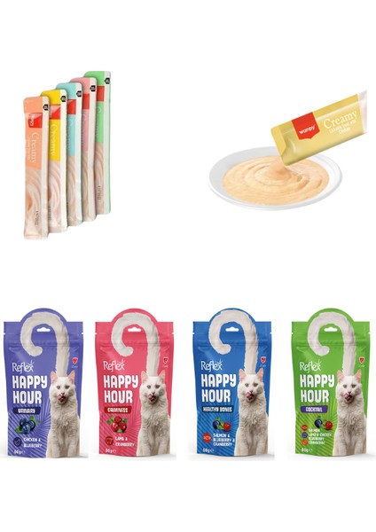 5 Çeşit Karışık Sıvı Kedi Ödül + 4 Çeşit Kedi Ödülü