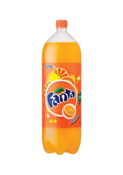 Fanta Portakal Pet Şişe (2,5 L) X4 Adet