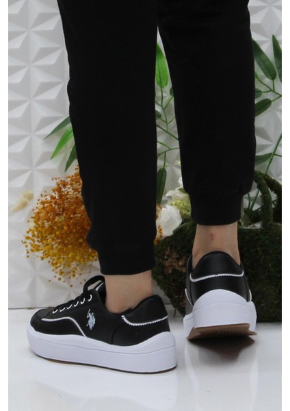 Gınger Siyah Beyaz Rahat Sneaker Kadın Ayakkabı fırsatları