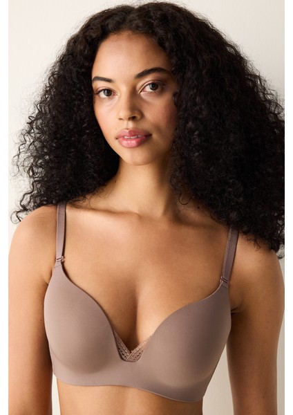 Push Up Eliza Non Wired Parlak Vizon Dekolte Sütyen