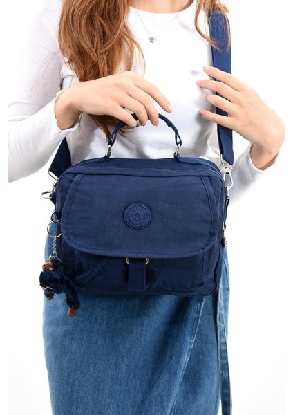 Elde Tutma Kadın Çapraz Askılı Postacı Çanta 571 Collection Kılinkır Kumaş Omuz Çantası 25*20 cm