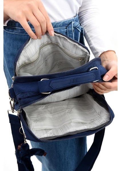 Elde Tutma Kadın Çapraz Askılı Postacı Çanta 571 Collection Kılinkır Kumaş Omuz Çantası 25*20 cm