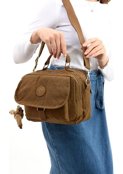 Elde Tutma Kadın Çapraz Askılı Postacı Çanta 571 Collection Kılinkır Kumaş Omuz Çantası 25*20 cm