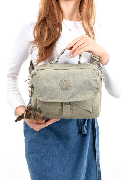 Elde Tutma Kadın Çapraz Askılı Postacı Çanta 571 Collection Kılinkır Kumaş Omuz Çantası 25*20 cm