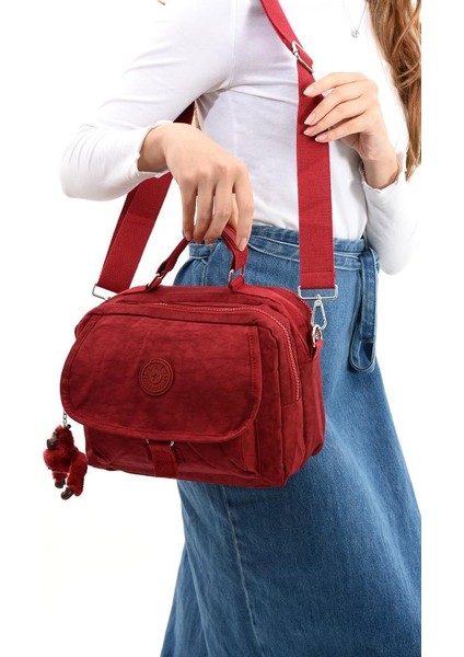 Elde Tutma Kadın Çapraz Askılı Postacı Çanta 571 Collection Kılinkır Kumaş Omuz Çantası 25*20 cm
