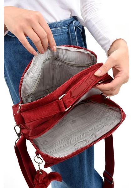 Elde Tutma Kadın Çapraz Askılı Postacı Çanta 571 Collection Kılinkır Kumaş Omuz Çantası 25*20 cm