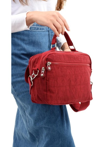 Elde Tutma Kadın Çapraz Askılı Postacı Çanta 571 Collection Kılinkır Kumaş Omuz Çantası 25*20 cm