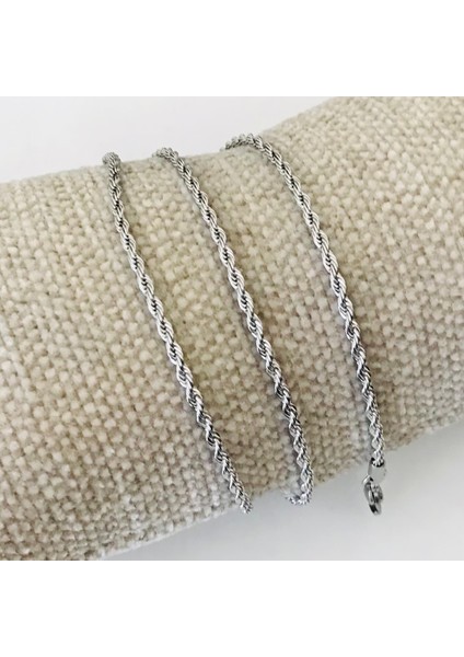 Çelik Burgu Zincir Kolye Ince Unisex fırsatları