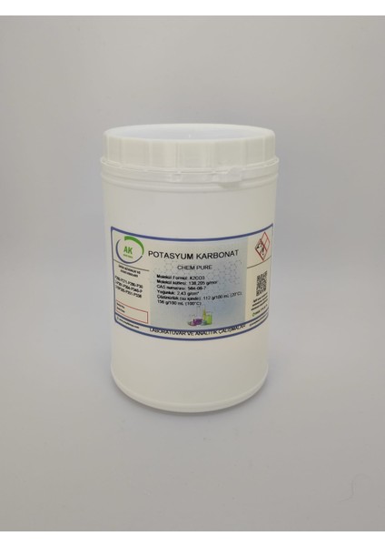 AROPİ POTASYUM KARBONAT (K2CO3 ) CHEM PURE 1000 G