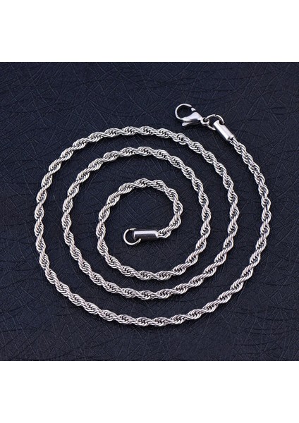 Çelik Burgu Zincir Kolye Ince Unisex 60CM fiyatları