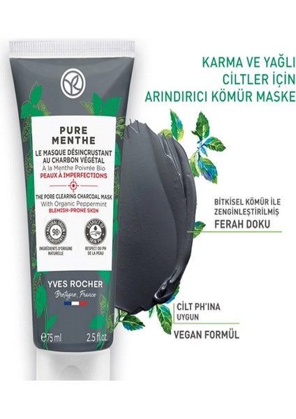 Yves Rocher Siyah Kömür Maskesi