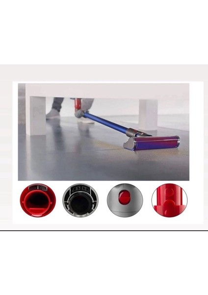 Dyson V7-V8-V10-V11-V15 ile Uyumlu Mobilya Altı Adaptörü.