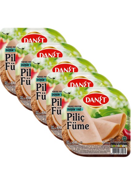 Piliç Füme I Dilimli I 60 G I 5'li