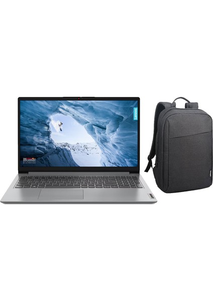 Ideapad 1 15IAU7 Intel Core I3 1215U 24GB 512GB SSD 15.6" Fhd Freedos Taşınabilir Bilgisayar 82QD00GMTXN13 + Lenovo B210 15.6" Siyah Çanta